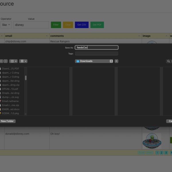 Download CSV